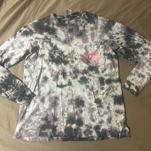 PINK Victoria's Secret Monochrome Tie-Dye Tee